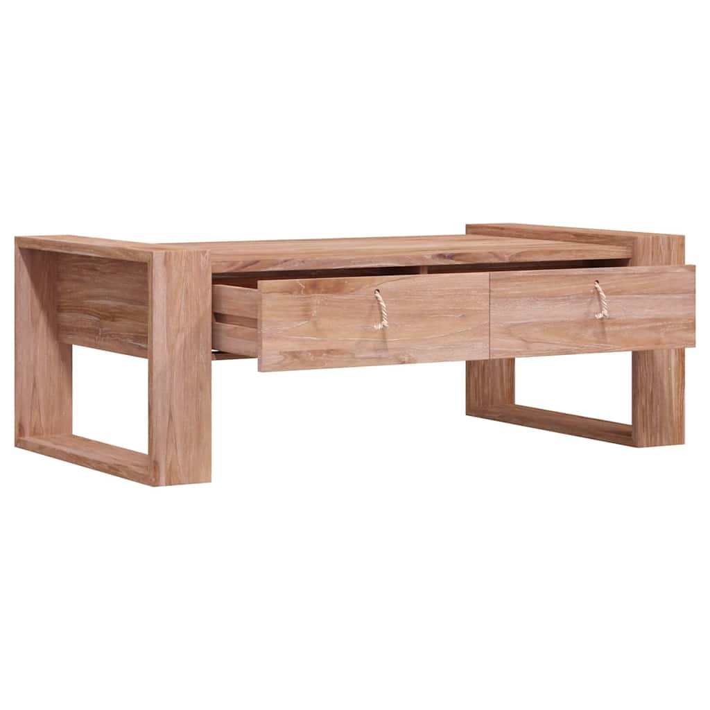 Mesa de centro 110x60x40 cm madeira de teca maciça