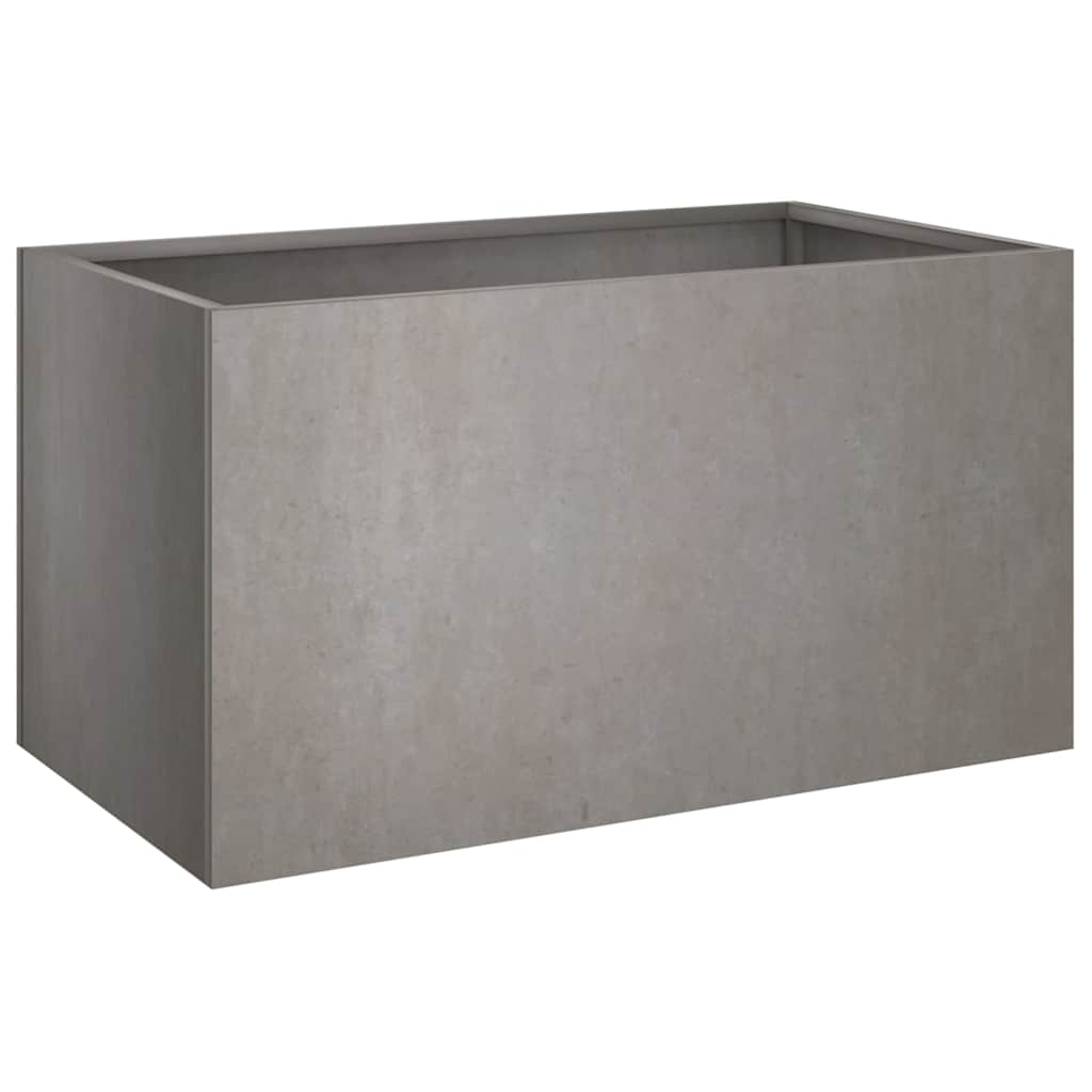 Vaso/floreira 62x40x39 cm aço corten