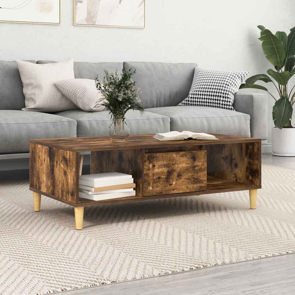 Mesa de centro carvalho defumado 102 x 55 x 35 cm