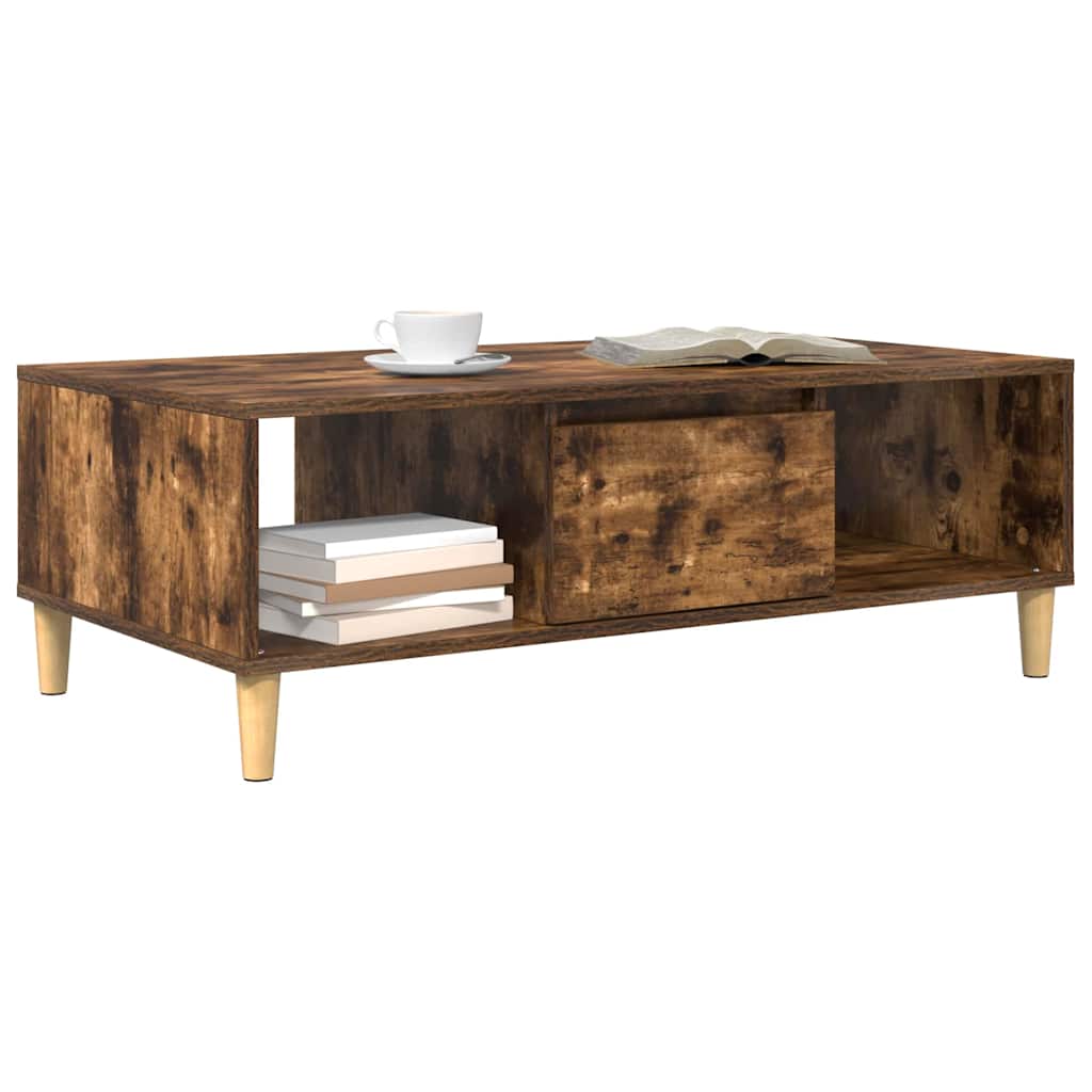 Mesa de centro carvalho defumado 102 x 55 x 35 cm
