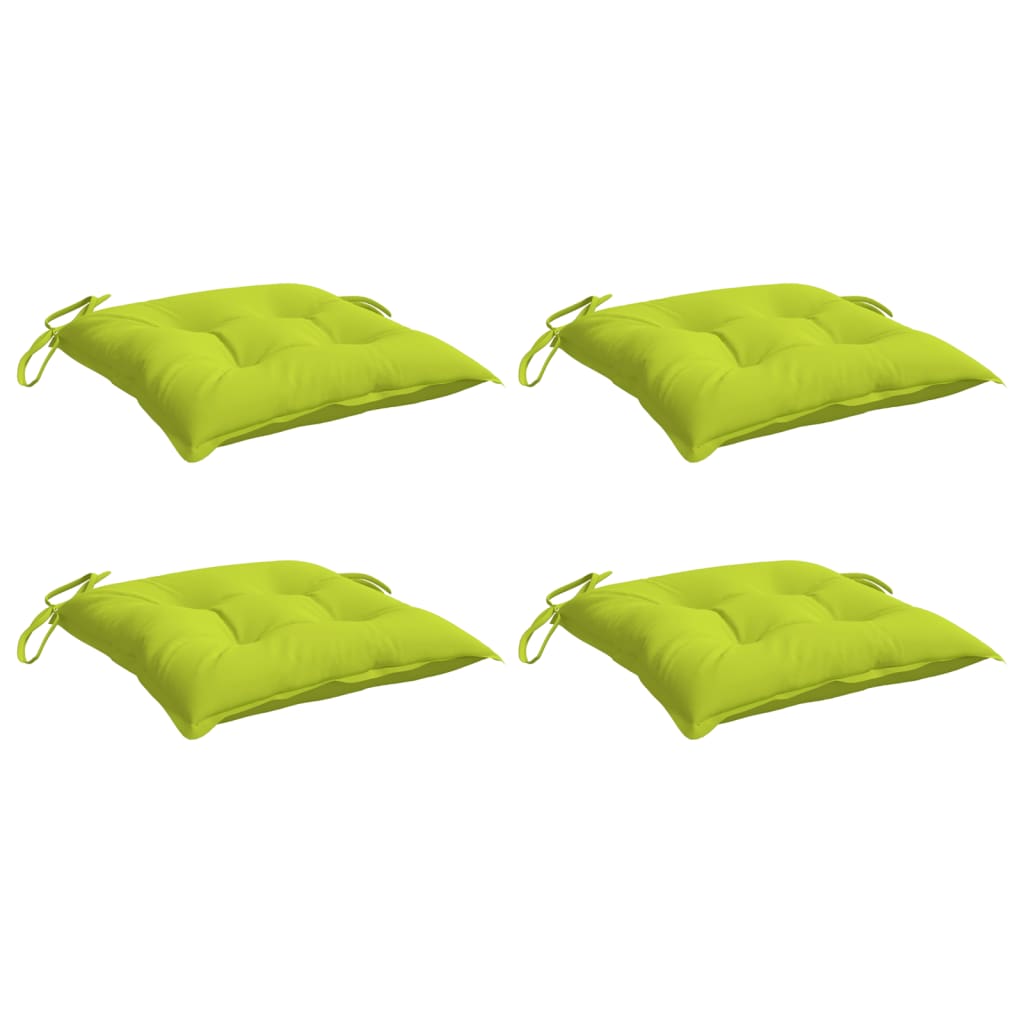 Almofadões de cadeira 4 pcs tecido oxford verde brilhante