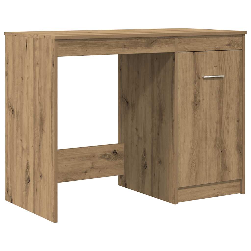 Mesa com armário em madeira de carvalho engenheirada artesanal