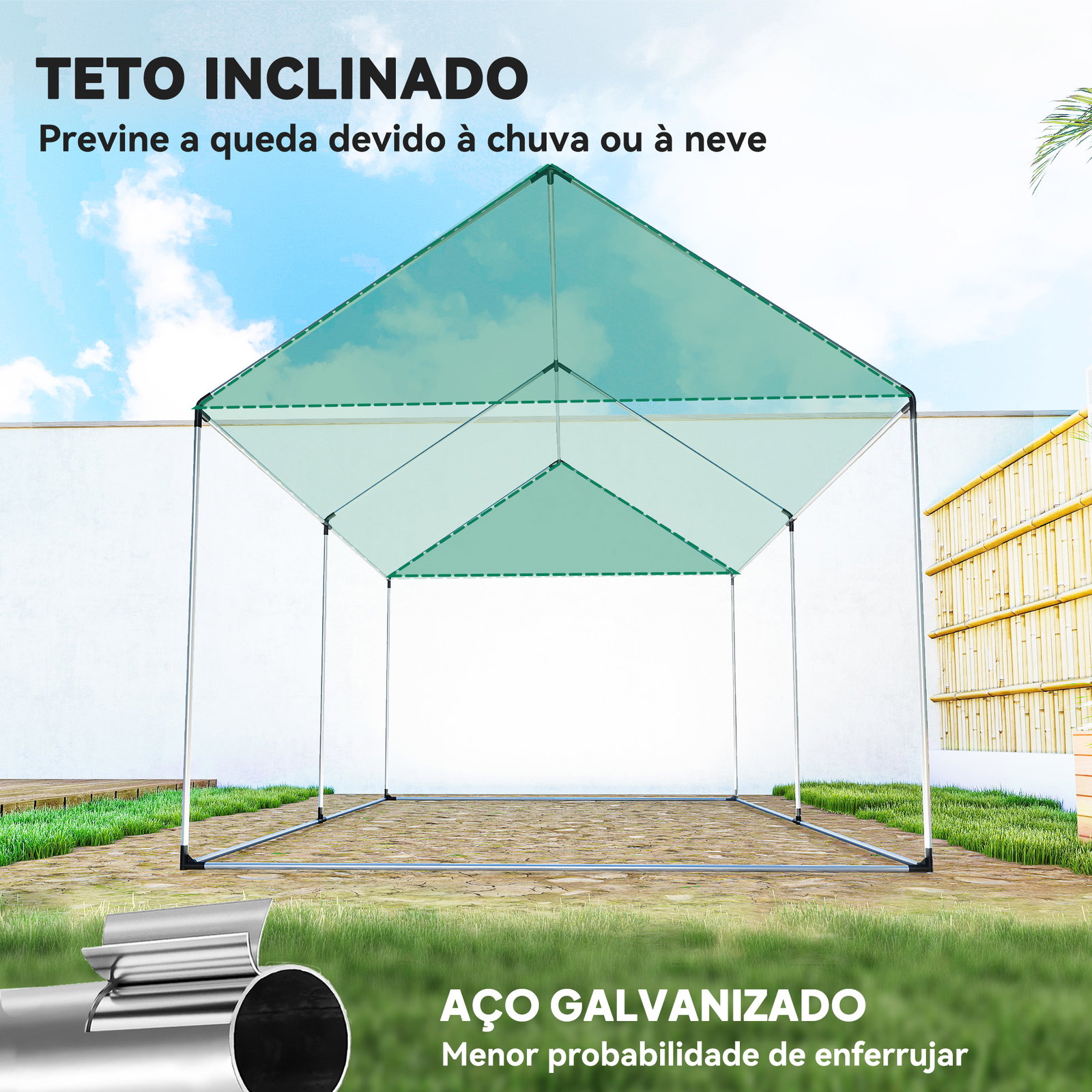 Estufa tipo túnel 2x3x2 m estufa de exterior com 4 janelas de malha e porta com fecho de correr estufa para cultivos anti UV verde