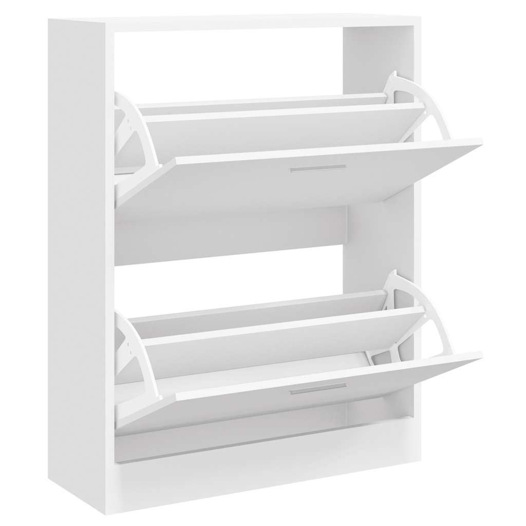 Sapateira 63x24x81 cm derivados de madeira branco brilhante