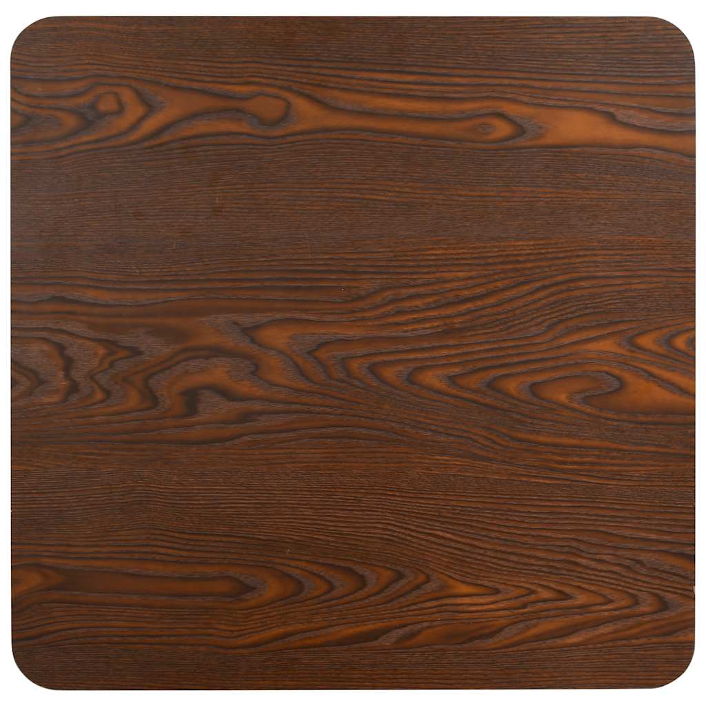 Mesa bistrô 80x80 cm MDF castanho-escuro