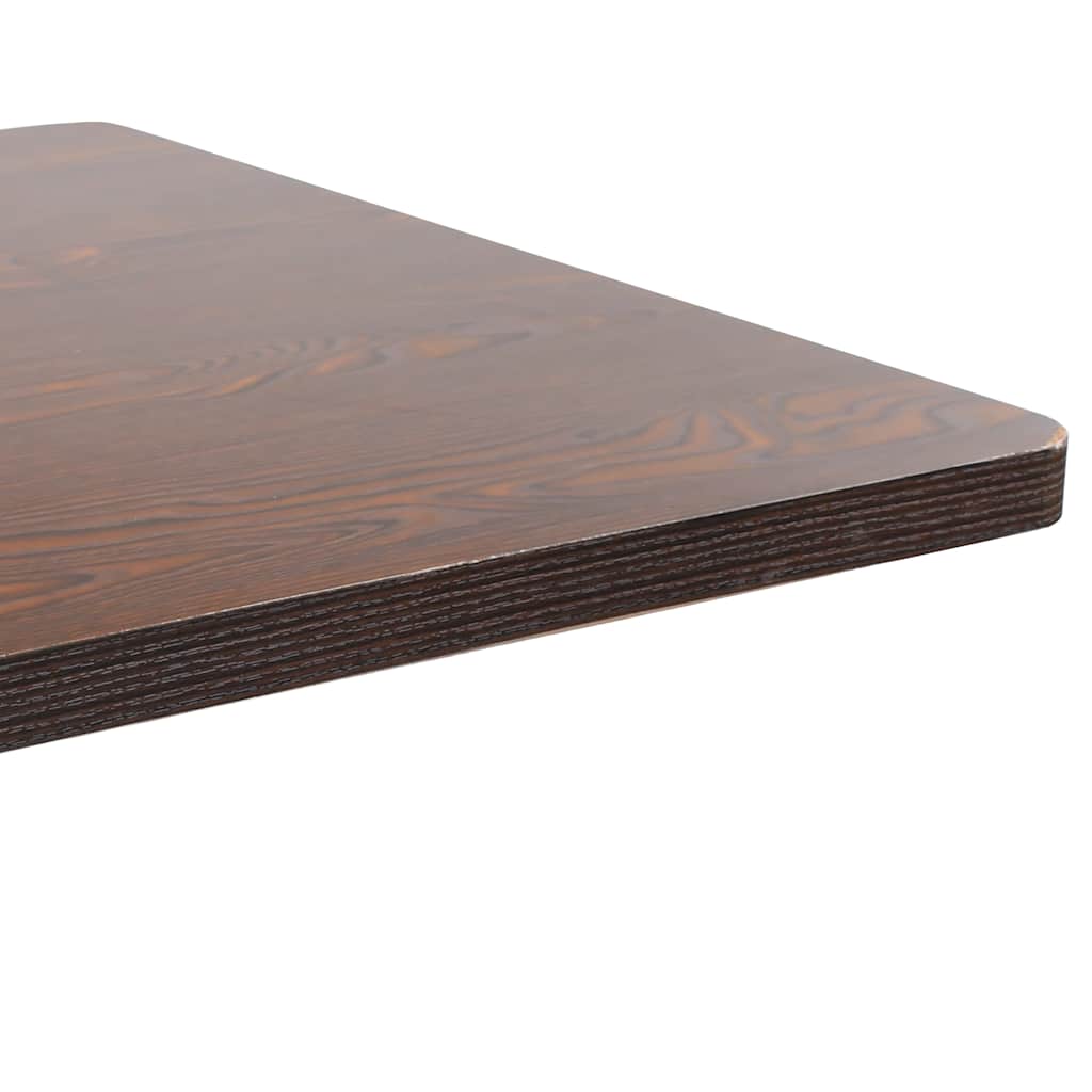 Mesa bistrô 80x80 cm MDF castanho-escuro