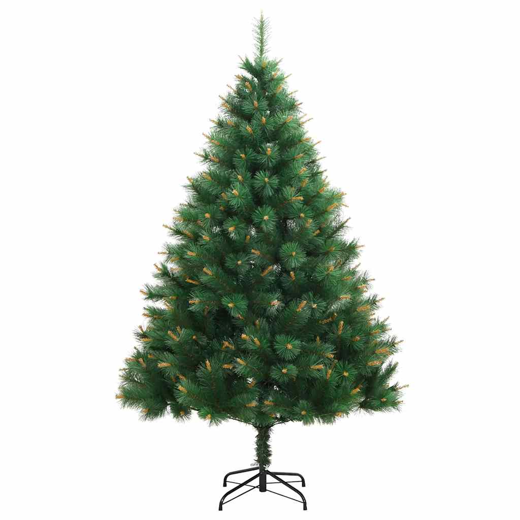 Árvore de natal artificial articulada com suporte 180 cm