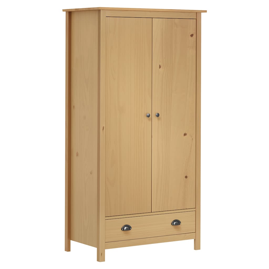 Roupeiro 2 portas hill 89x50x170 cm pinho maciço