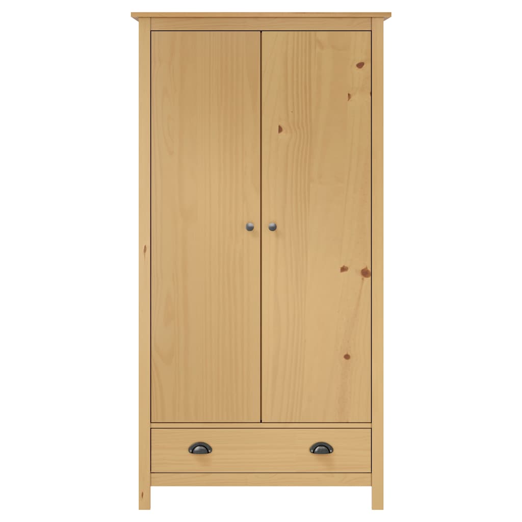 Roupeiro 2 portas hill 89x50x170 cm pinho maciço