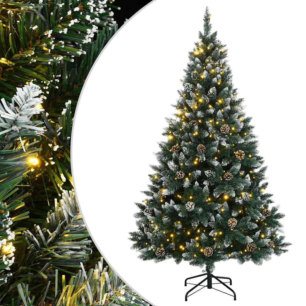 Árvore de natal artificial com 300 luzes LED 240 cm