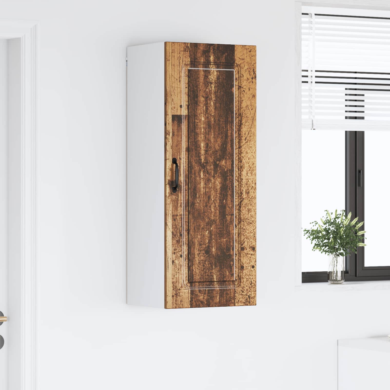 Painel de lava-louça kalmar madeira antiga 40 x 31 x 100 cm