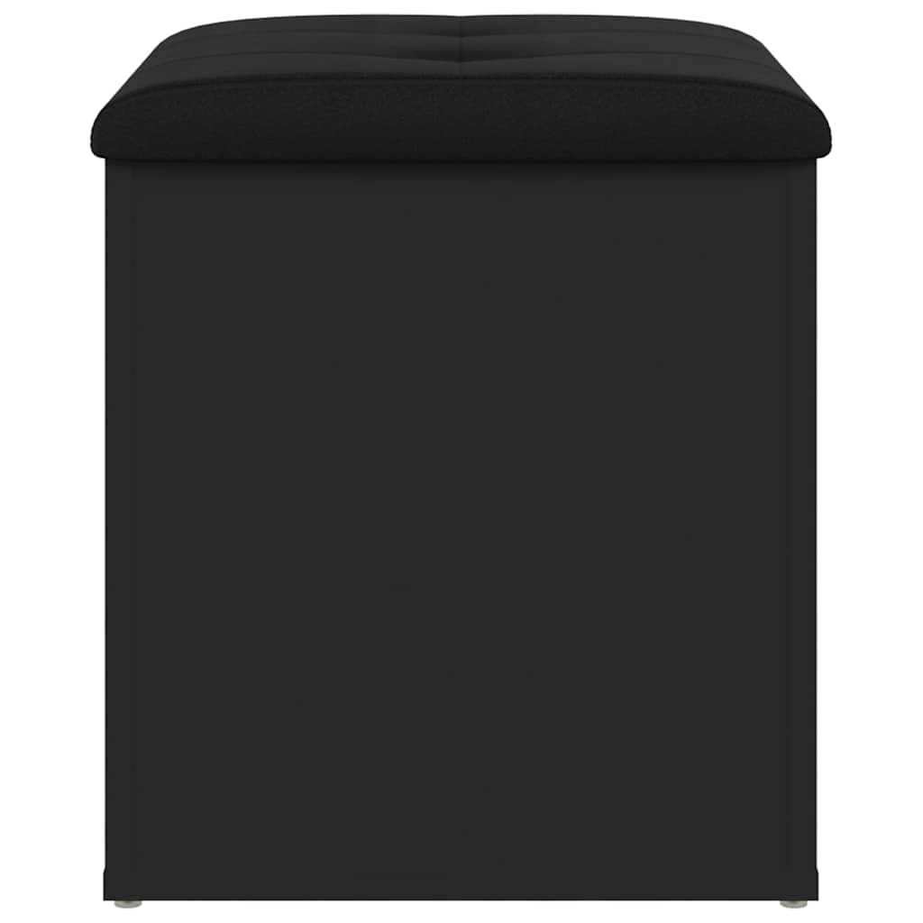 Banco de arrumação 42x42x45 cm derivados de madeira preto