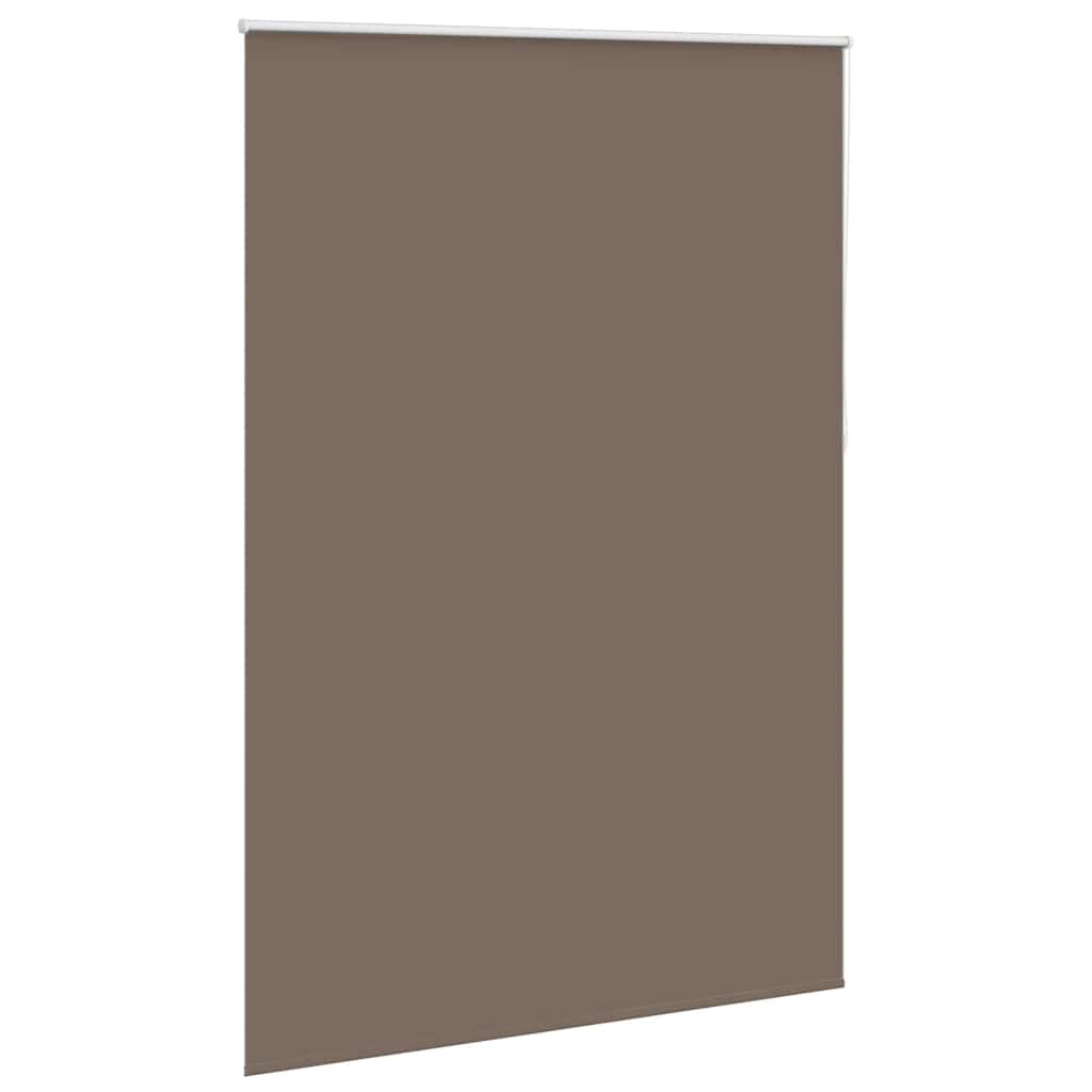 Cortina de rolo blackout, 164,4 x 230 cm, largura do tecido 160 cm, cor café.