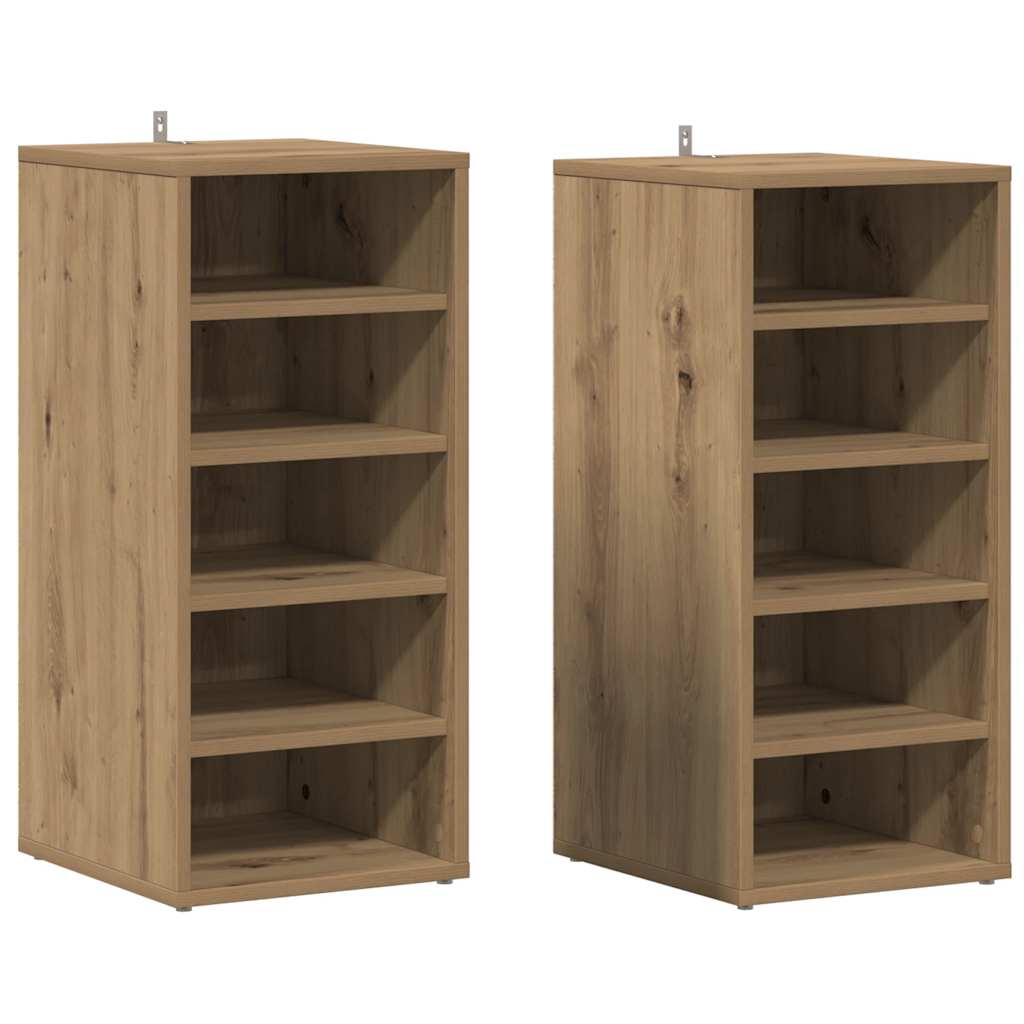 Sapateiras 2 pcs 32x35x70 derivados madeira carvalho artesanal