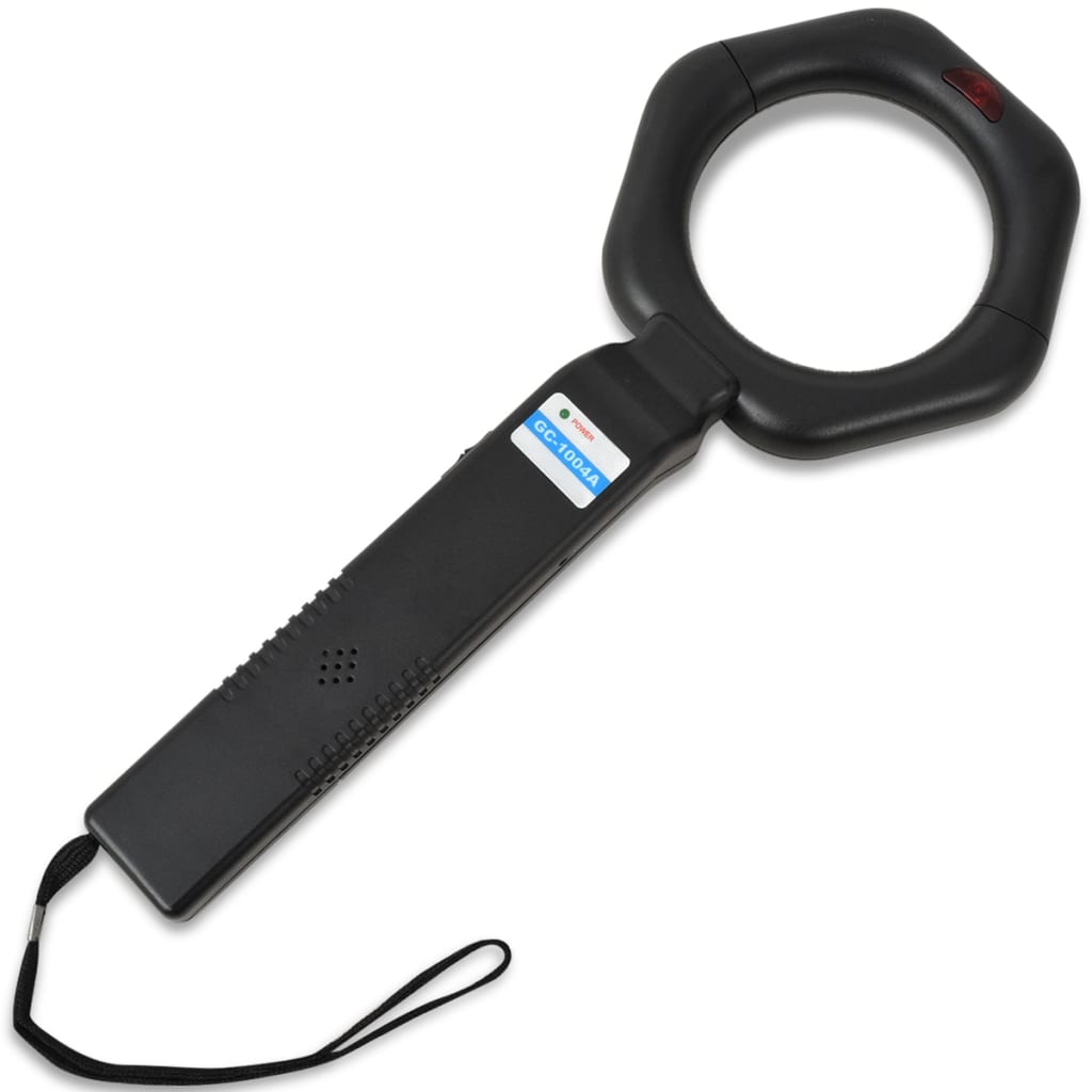 Detetor de metais portátil preto