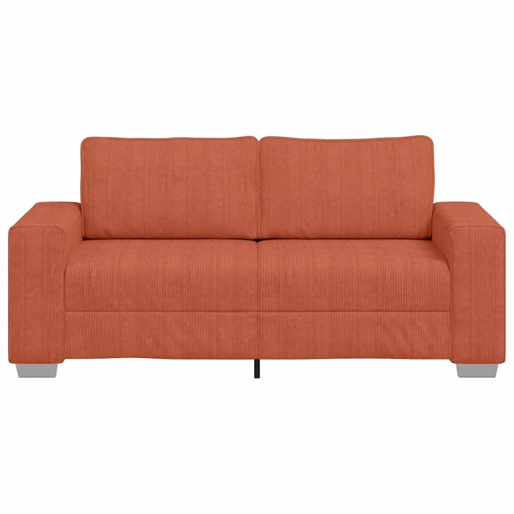 Sofá-luvas 180x77x82 cm tecido corduroy laranja vermelho