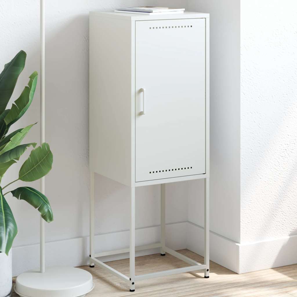 Aparador alto 36x39x107 cm aço branco