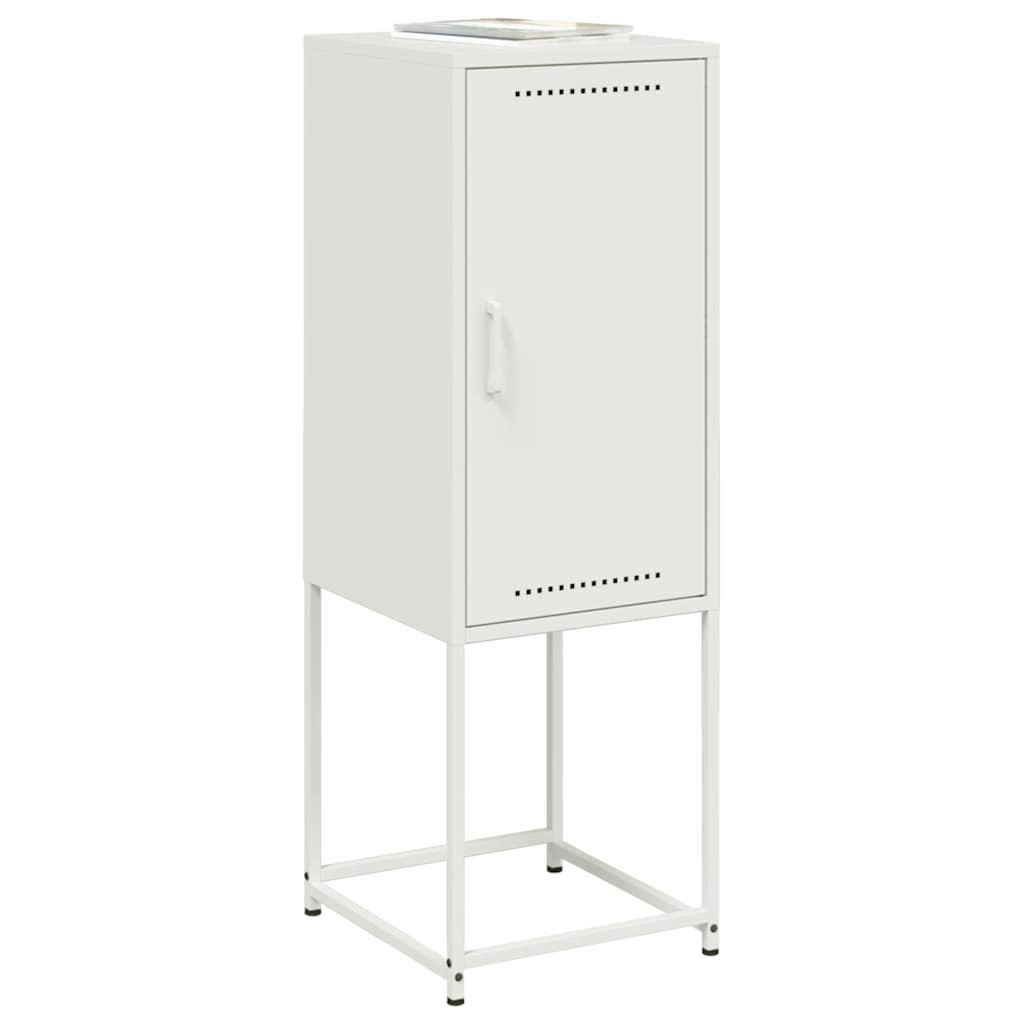 Aparador alto 36x39x107 cm aço branco