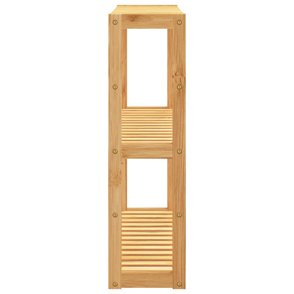 Unidade de 3 prateleiras de parede p/ wc 60x15x54 cm bambu