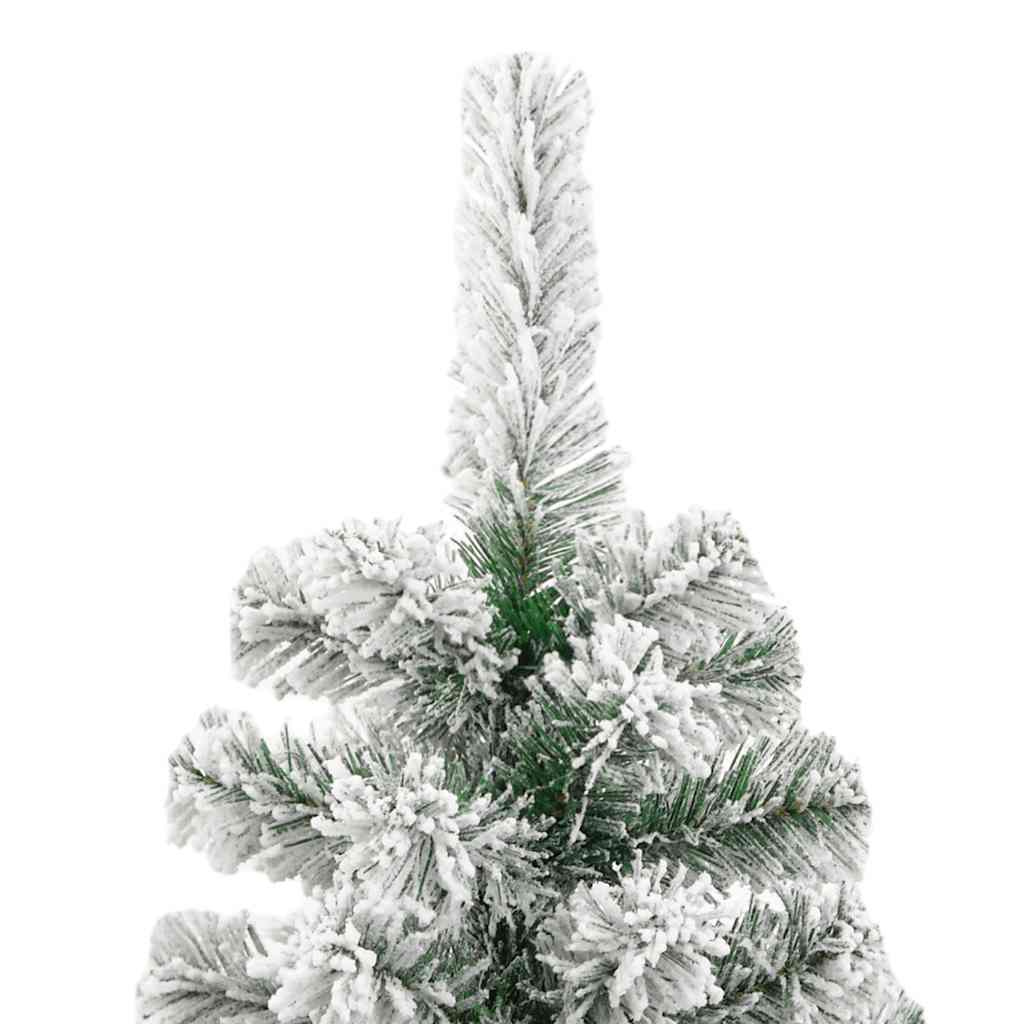 Árvore de natal artificial articulada c/ flocos de neve 180 cm