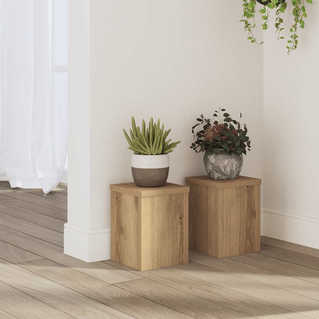 Suportes p/ plantas 2 pcs 15x15x20 cm derivados madeira