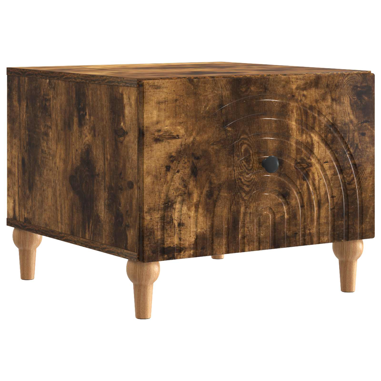 Mesa de centro com gaveta carvalho fumado 49 x 50 x 40 cm