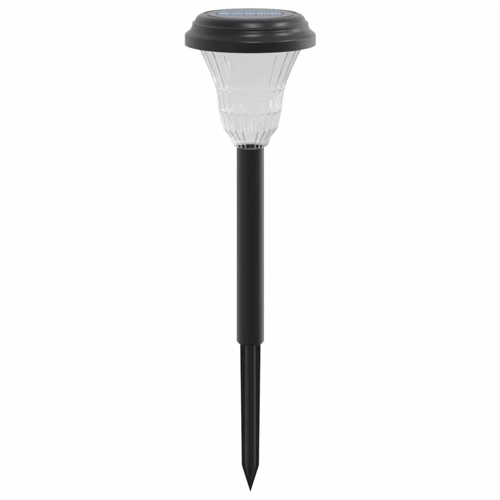 Luzes solares para caminhos com espigões 12 pcs branco
