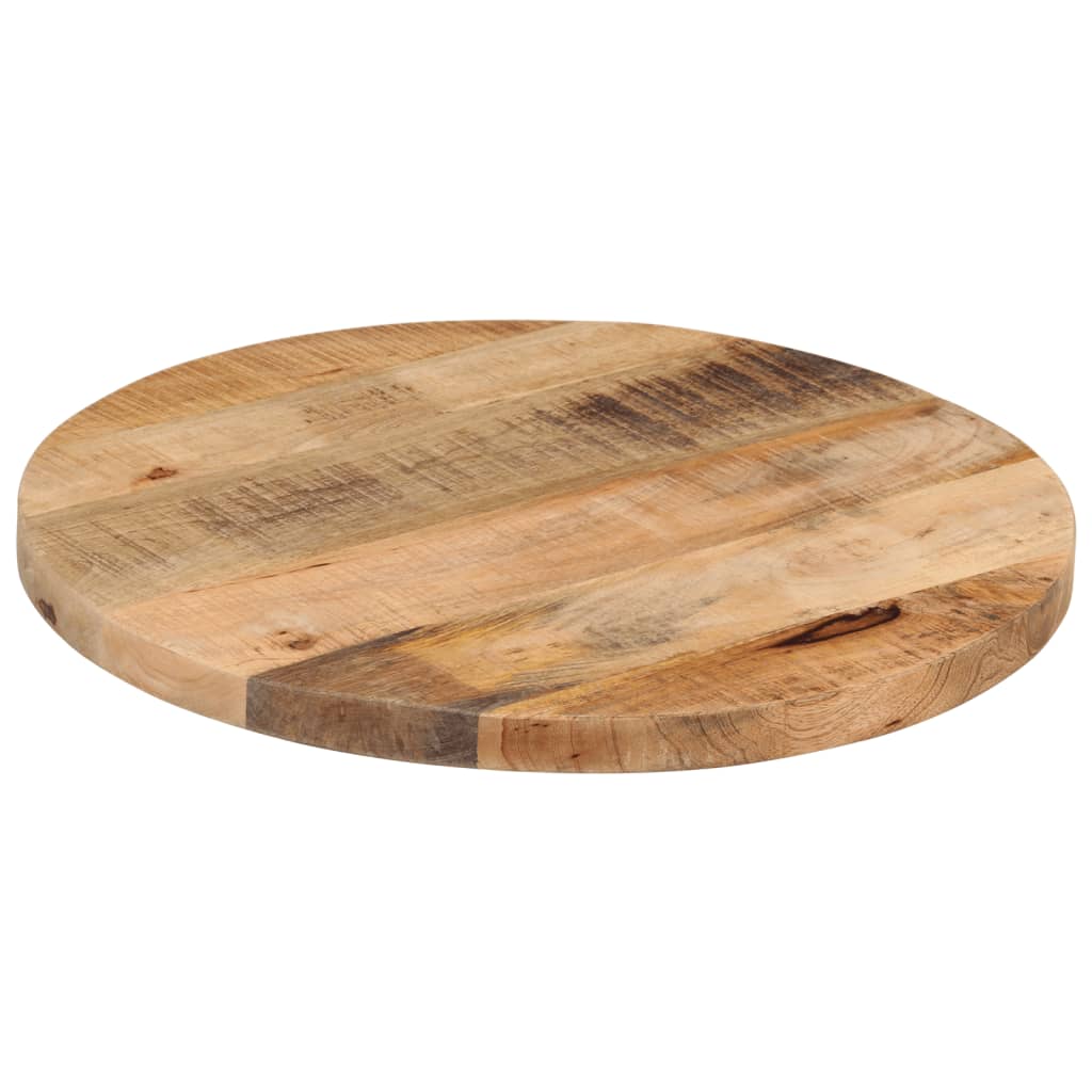 Tampo de mesa redondo ø40x3,8cm madeira mangueira áspera maciça
