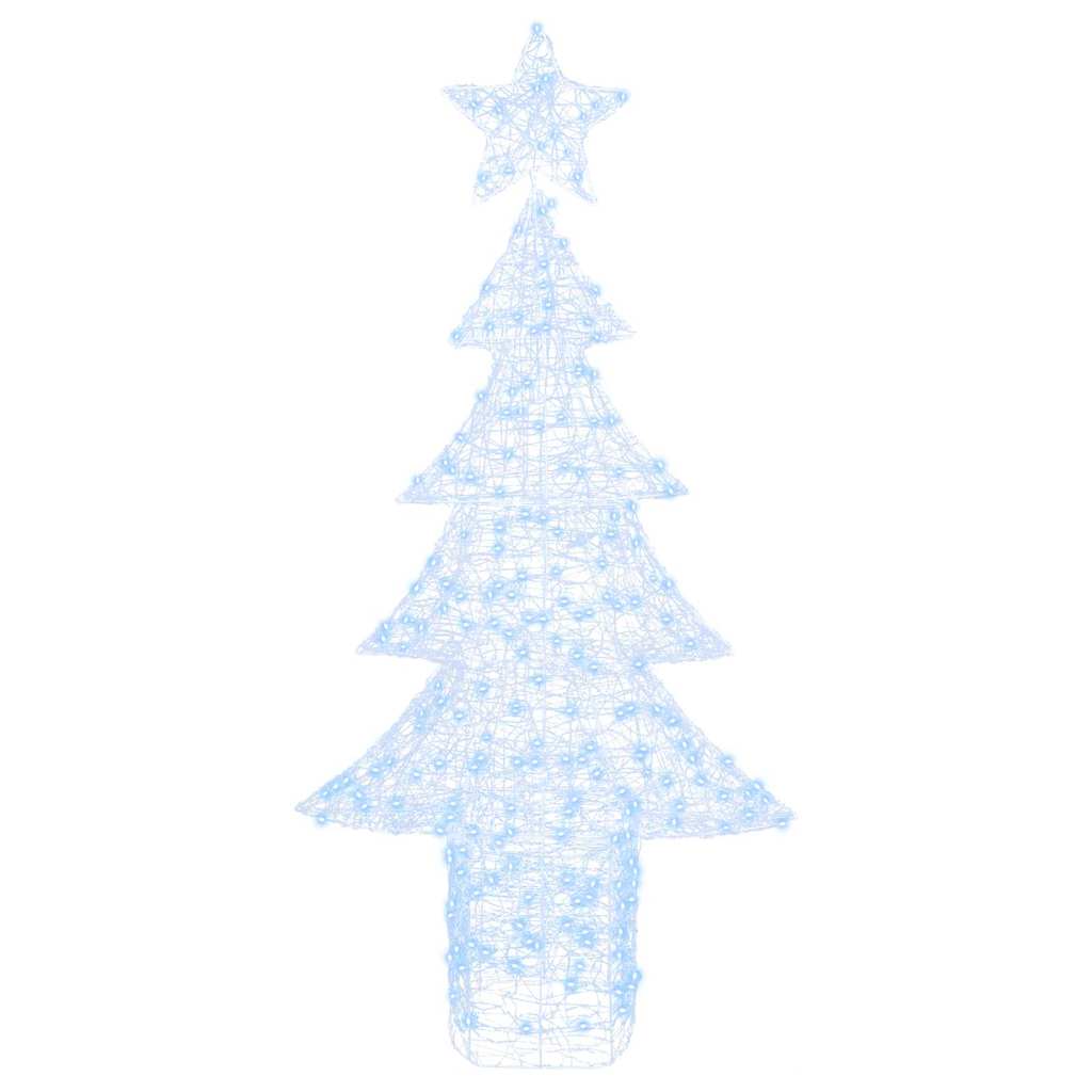 Árvore de natal com 240 leds branco frio 180 cm acrílo