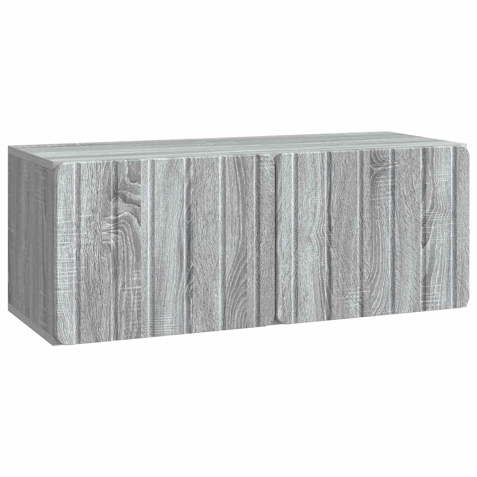 Gabinete de TV de parede 78,5 x 31 x 30 cm sonoma cinzento