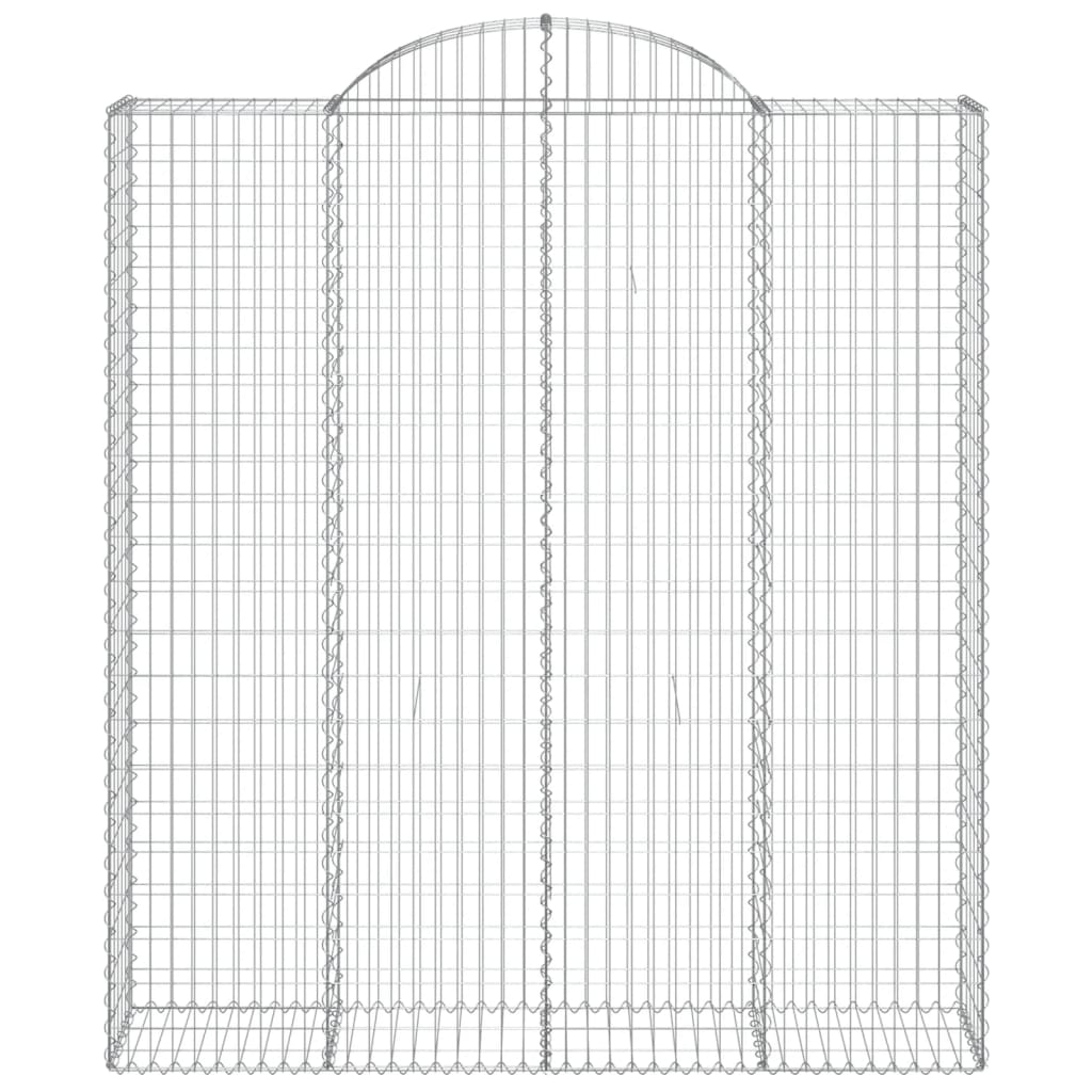 Cestos gabião arqueados 14 pcs 200x50x220/240 ferro galvanizado