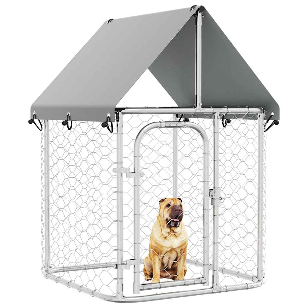 Canil de exterior com telhado 100x100x150 cm