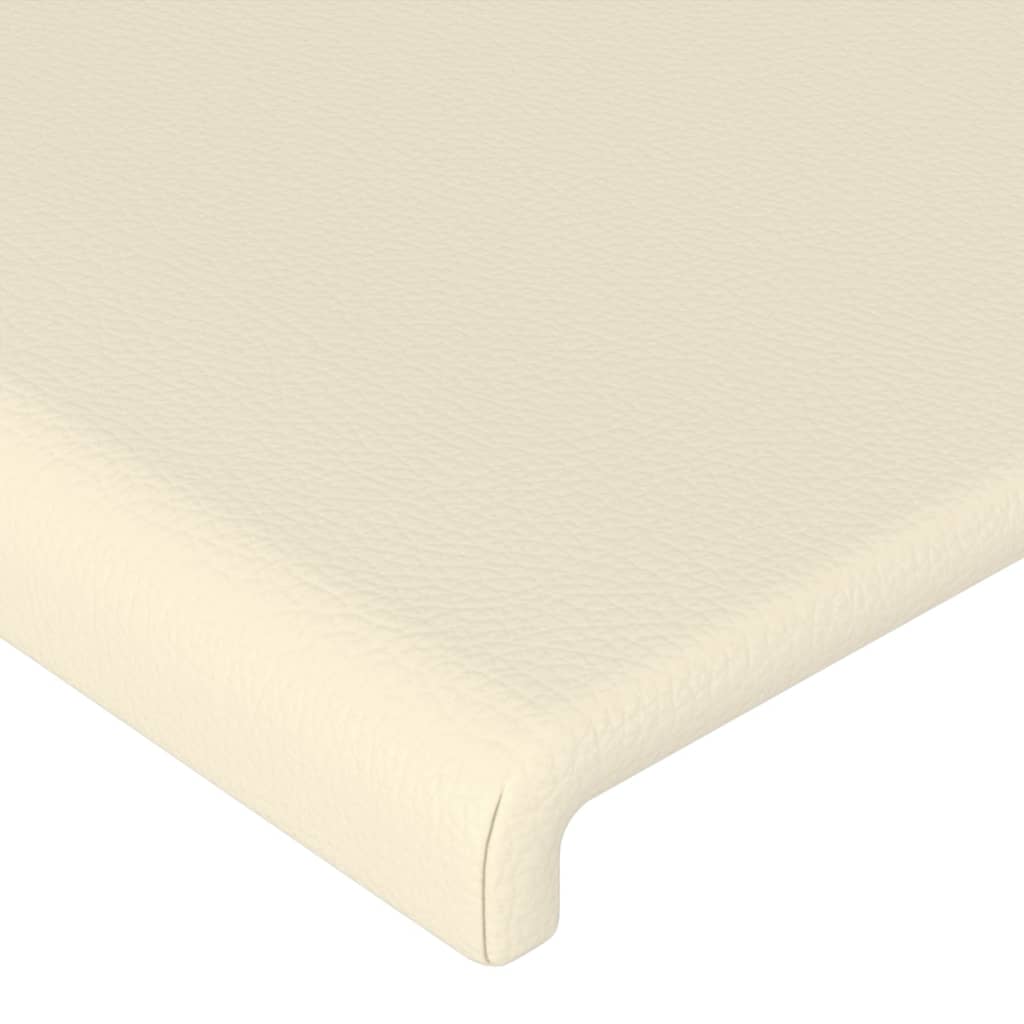 Cabeceiras creme 160x5x78/88 cm couro artificial