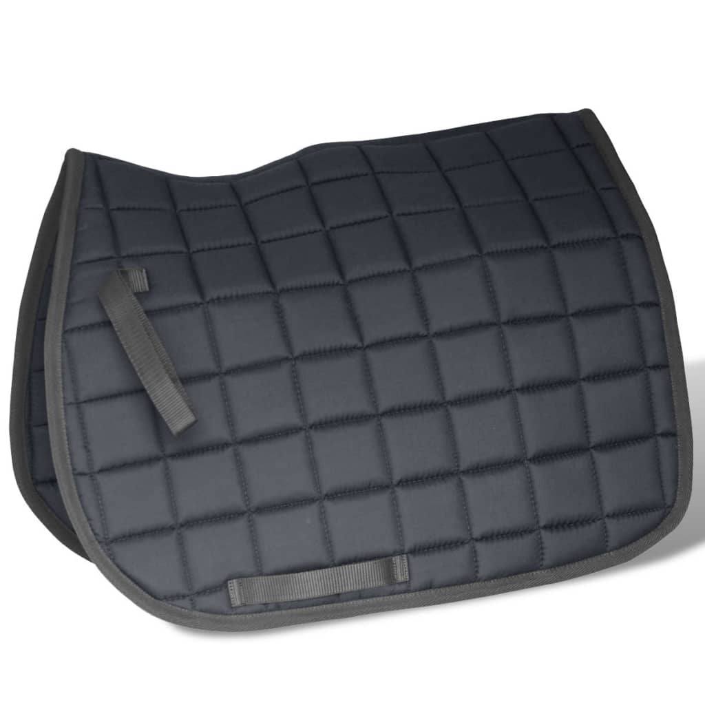 Sela para equitação 17.5", couro natural 12 cm 5-in-1 / preta