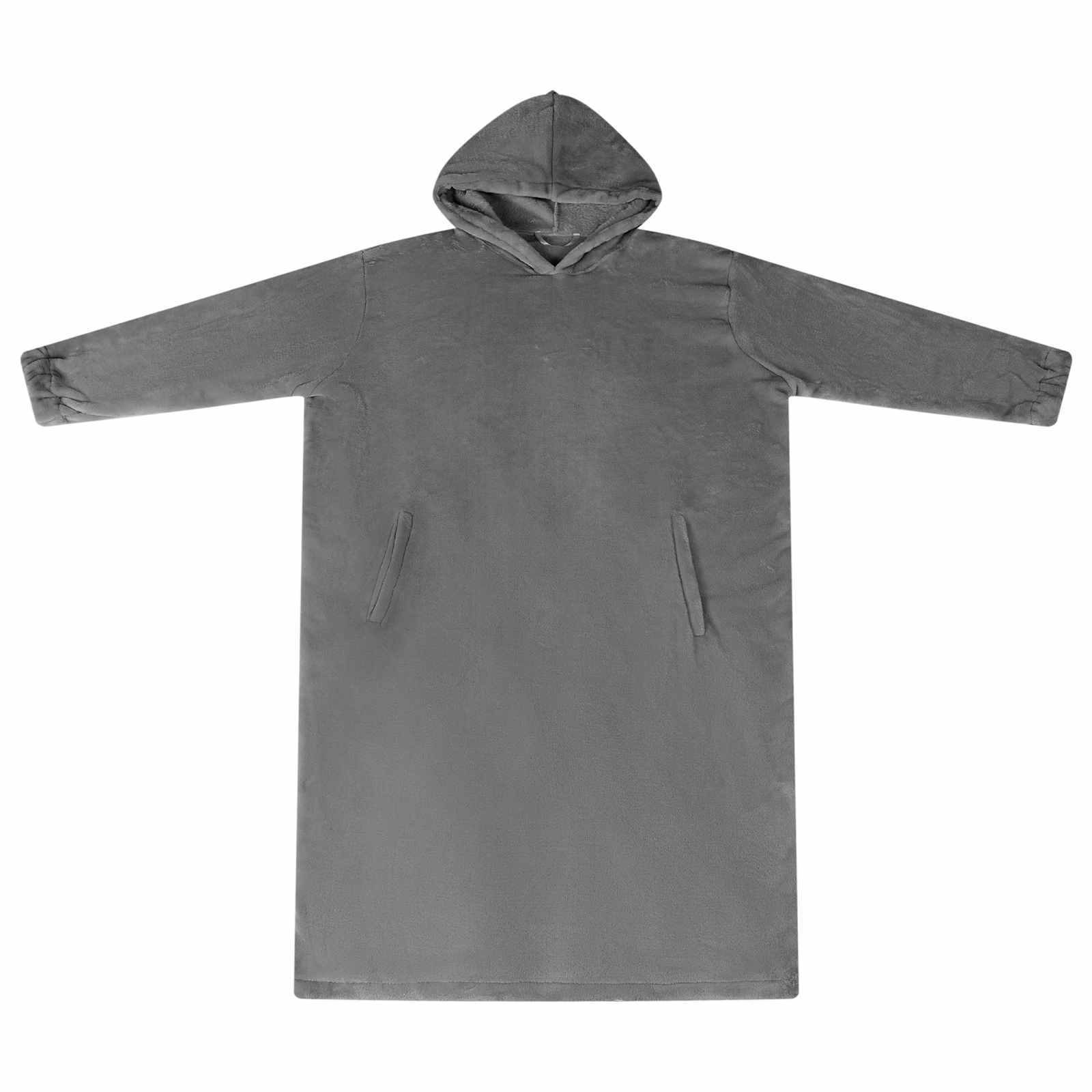 Sweatshirt manta cinza escuro l flanela