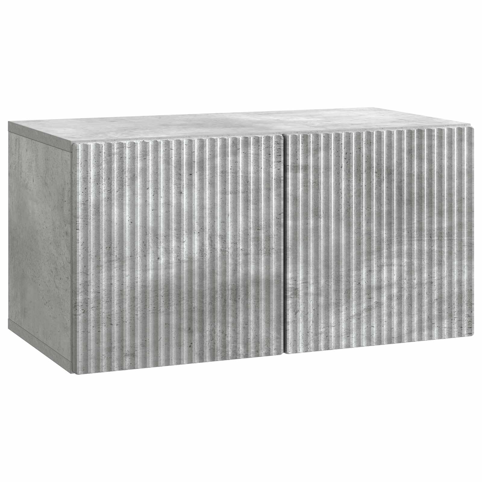 Gabinete de TV de parede cinzento cimento 59,5 x 31 x 30 cm