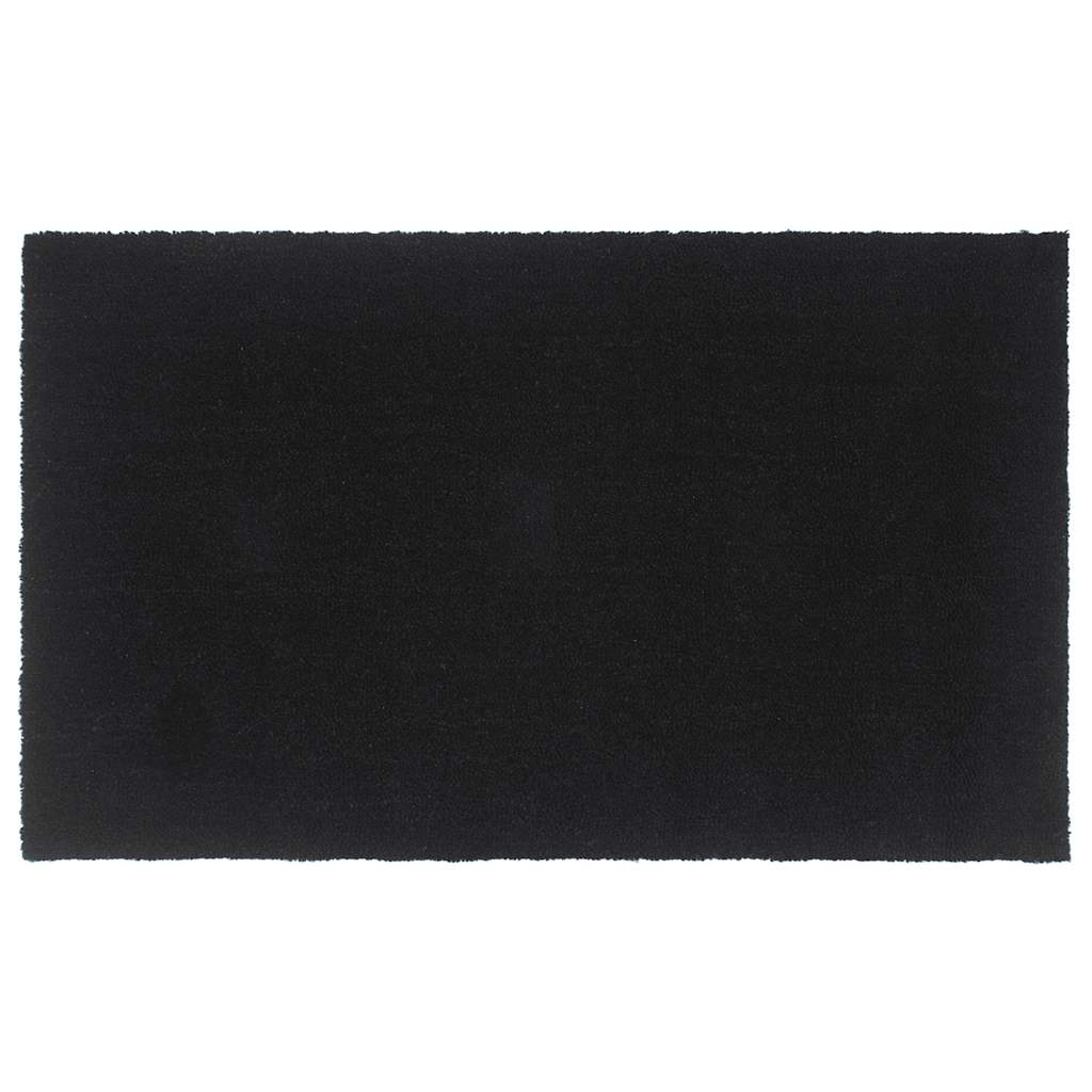 Tapete de porta 90x150 cm fibra de coco tufada preto