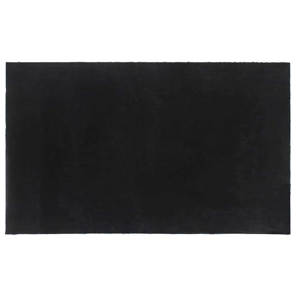 Tapete de porta 90x150 cm fibra de coco tufada preto