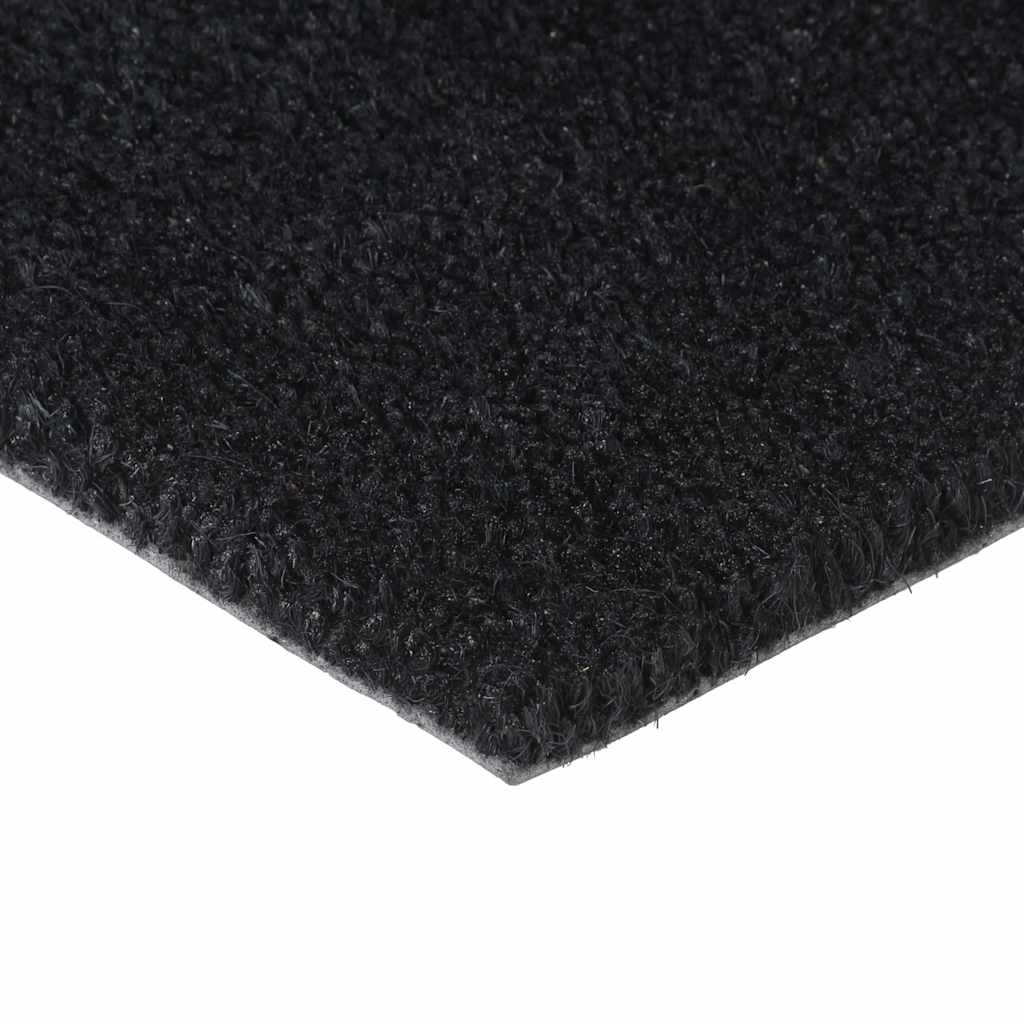 Tapete de porta 90x150 cm fibra de coco tufada preto