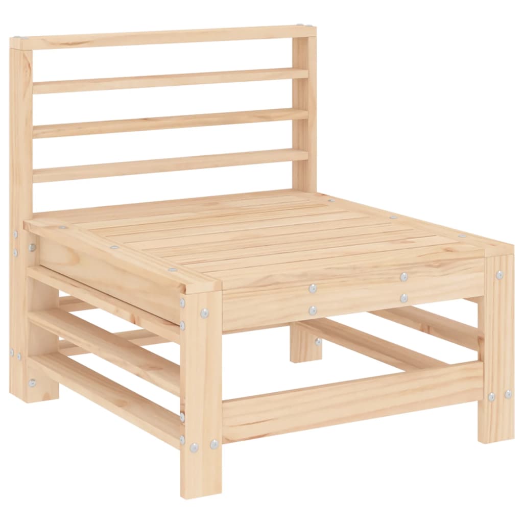 6 Pcs conjunto lounge de jardim pinho maciço