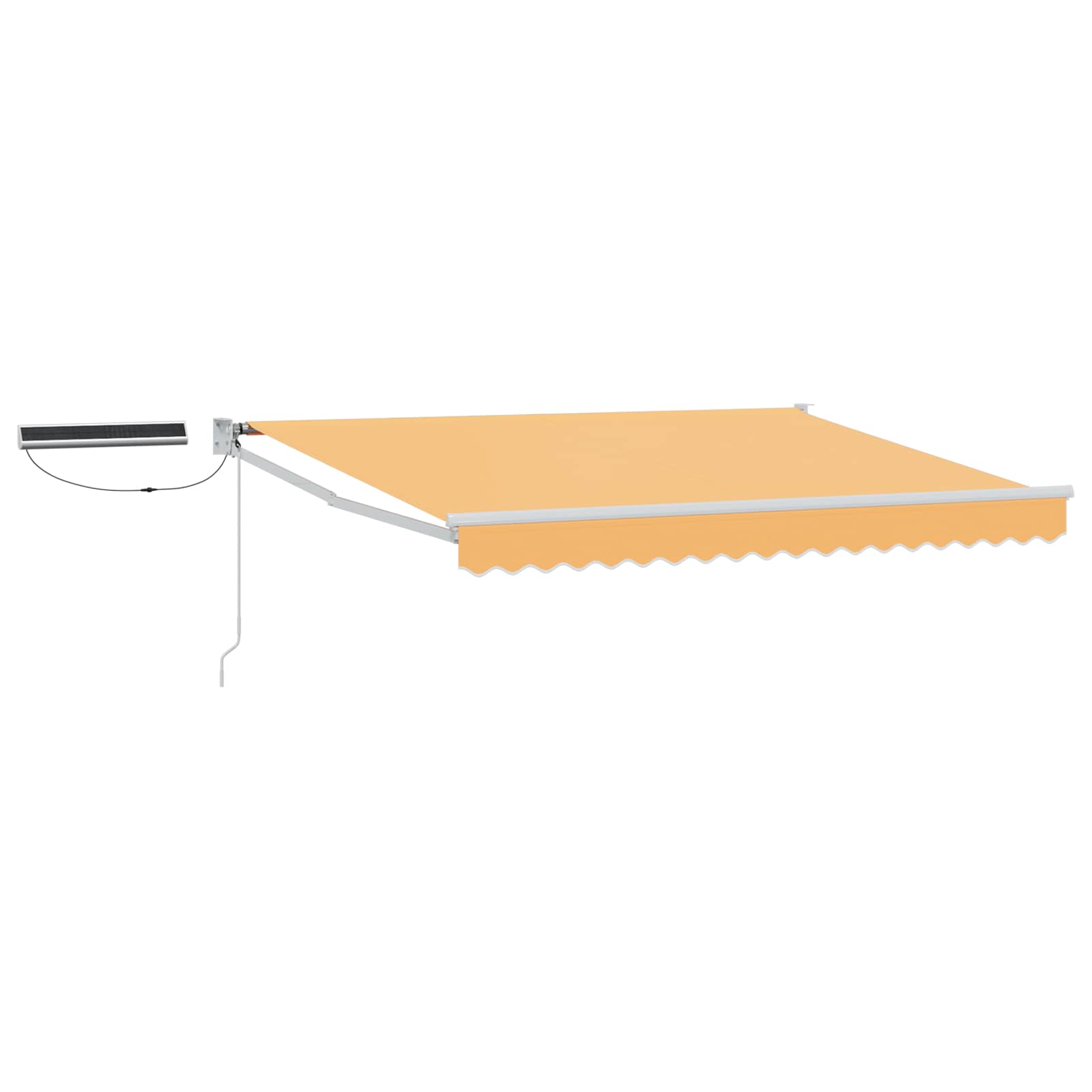 Toldo retrátil elétrico areia 100% poliéster e alumínio