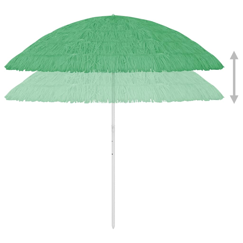 Guarda-sol de praia hawaii 300 cm verde