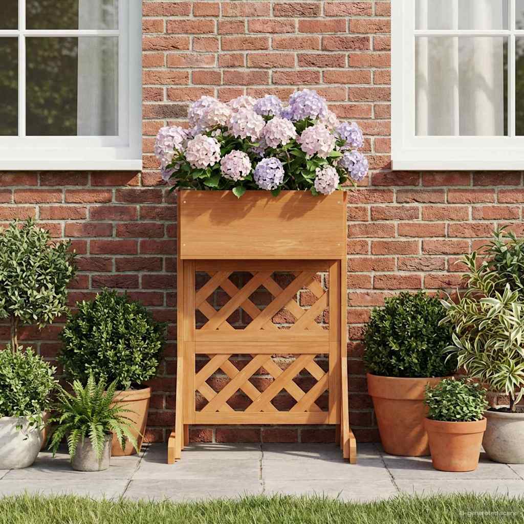 Trellis de jardim vertical laranja 48 x 30 x 70,5 cm