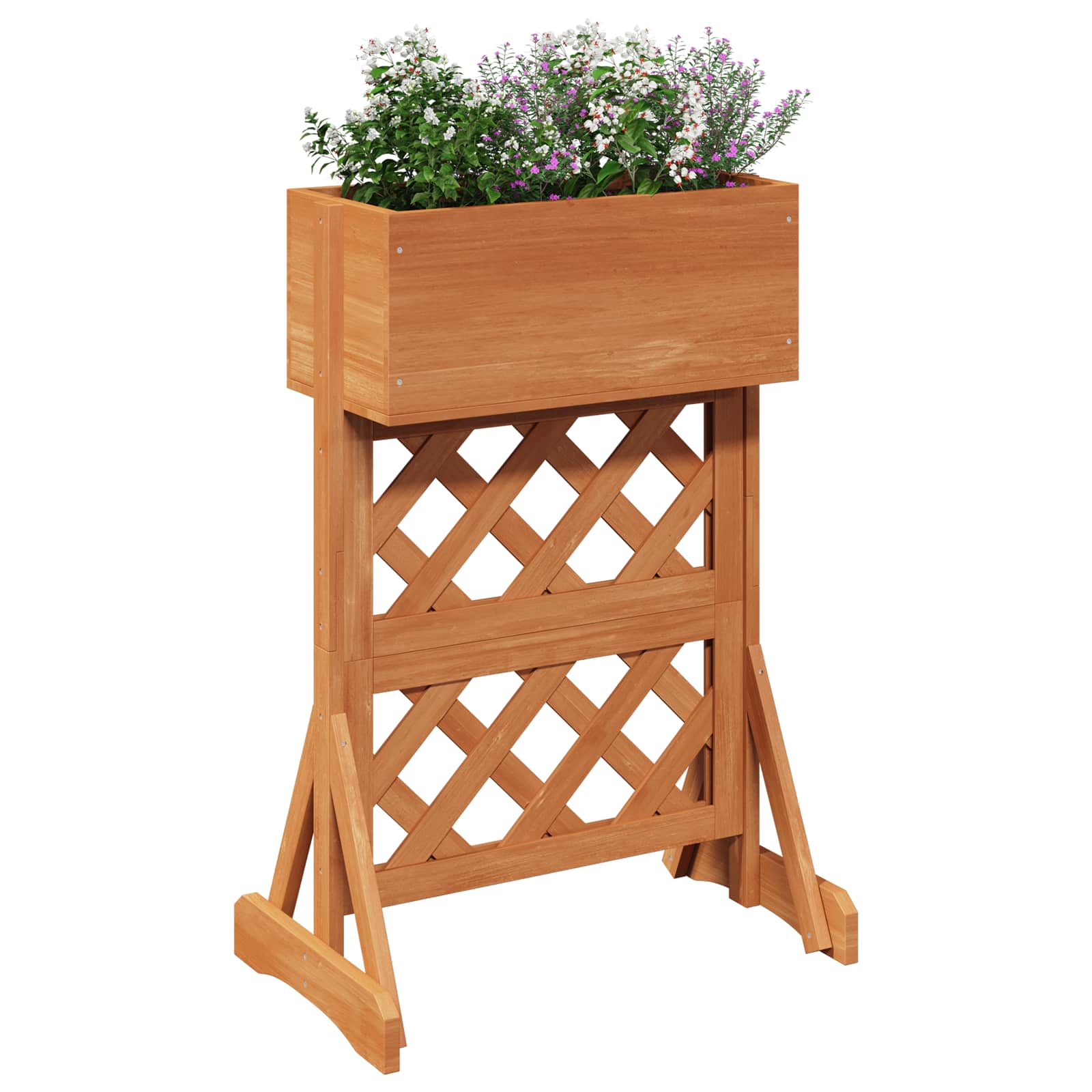 Trellis de jardim vertical laranja 48 x 30 x 70,5 cm