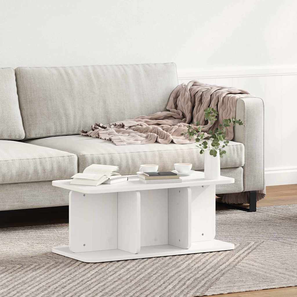 Mesa de centro branco 80 x 39,5 x 33,5 cm