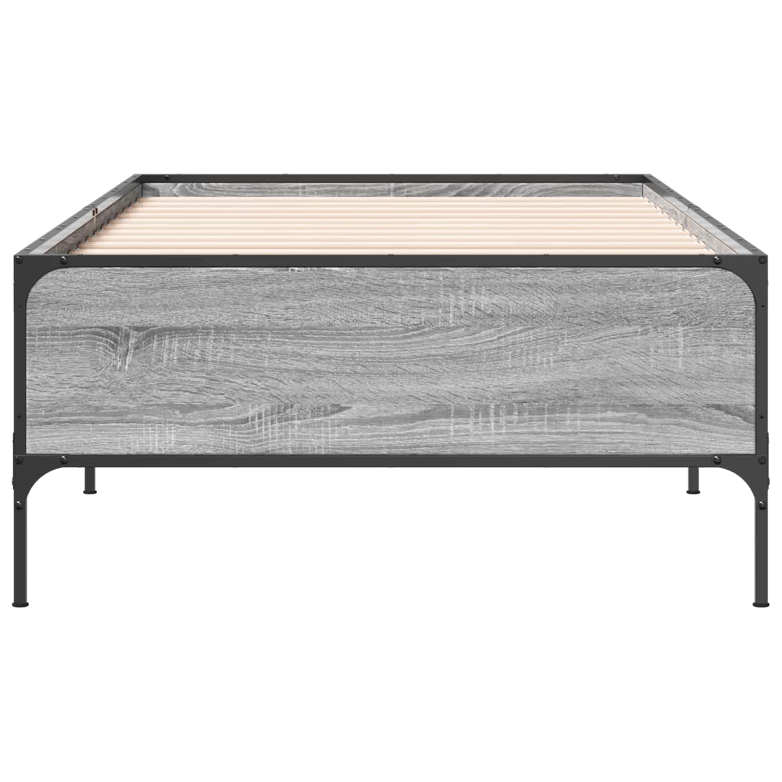 Estrutura da cama sonoma cinzento 80 x 200 cm