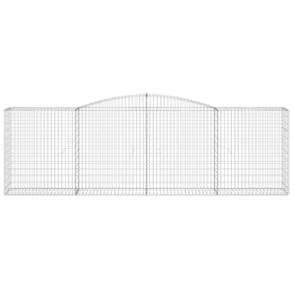 Cestos gabião arqueados 9pcs 400x50x120/140cm ferro galvanizado