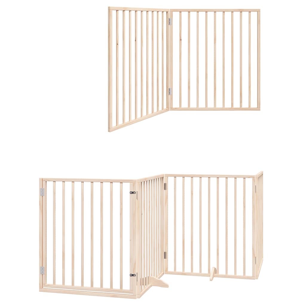 Portão para cães com porta dobrável 12 painéis 960 cm álamo