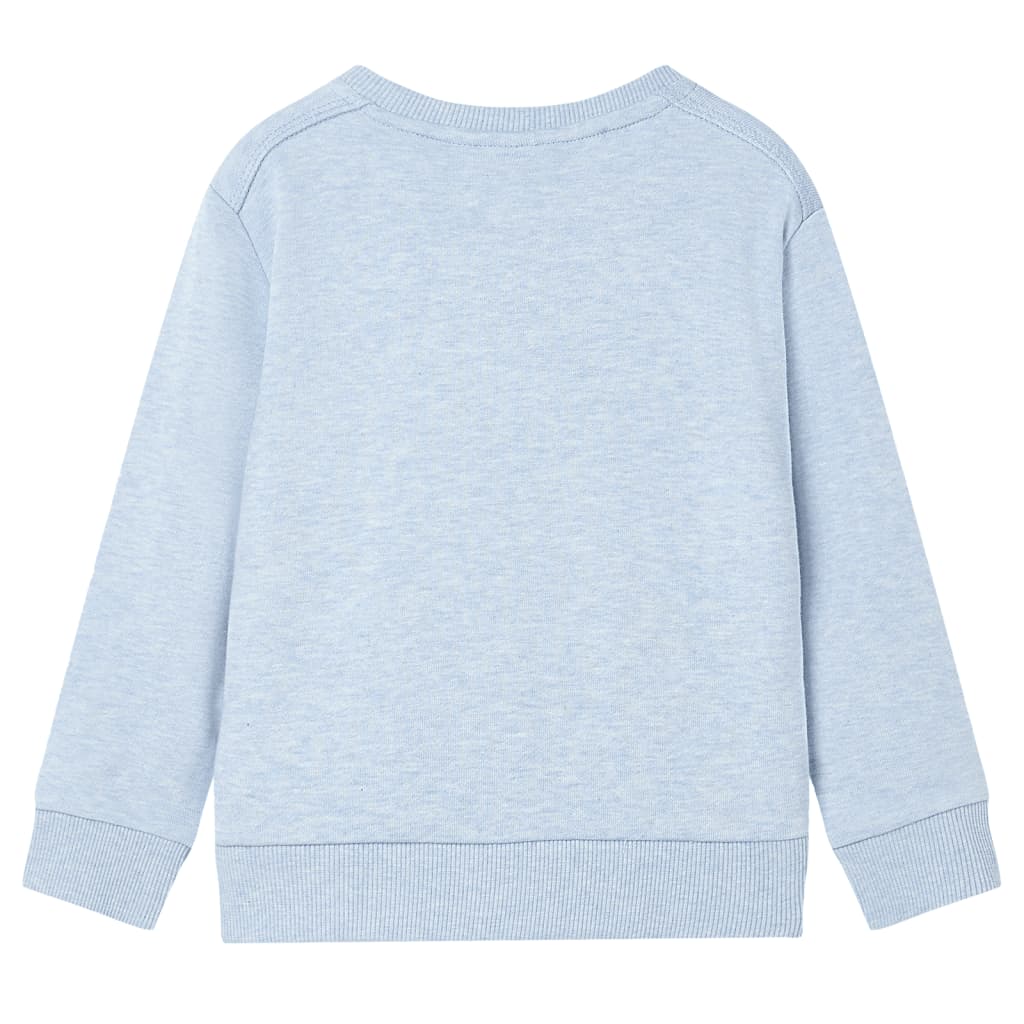 Sweatshirt para criança azul-suave mesclado 116