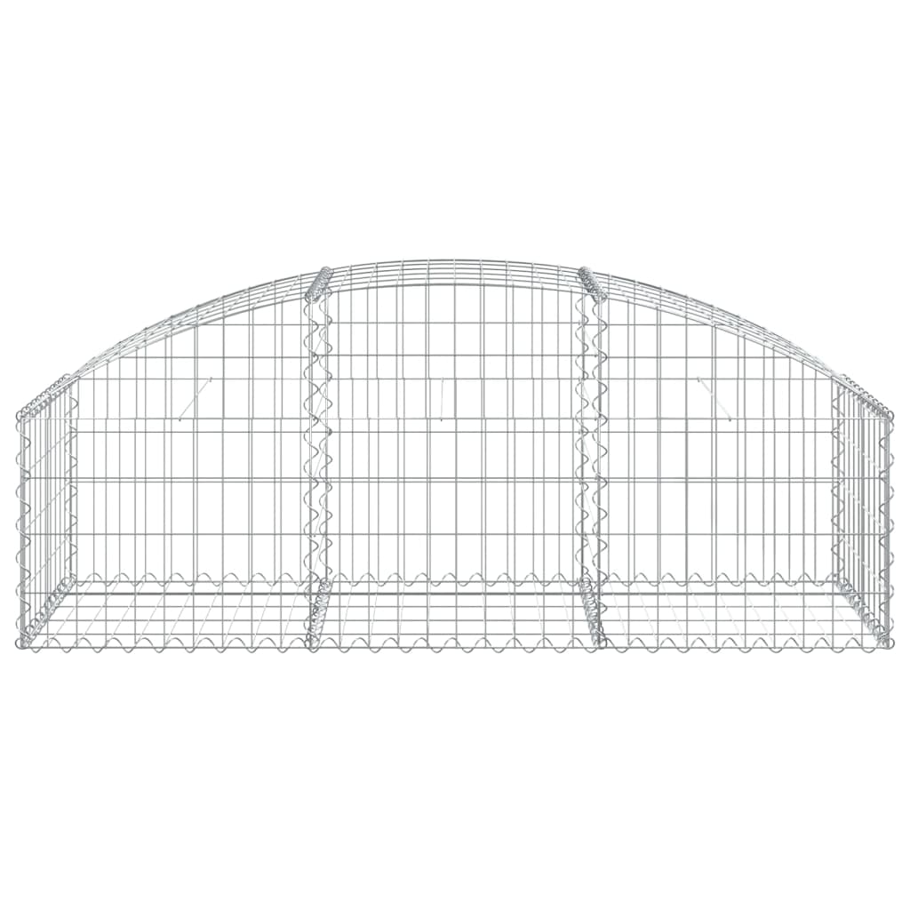 Cesto gabião arqueado 150x50x40/60 cm ferro galvanizado